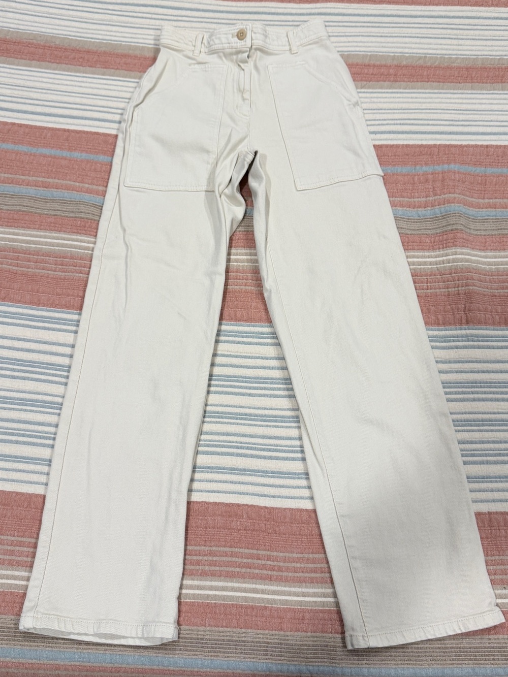Aritzia Wilfred Free Cream/Tan Denim Pants